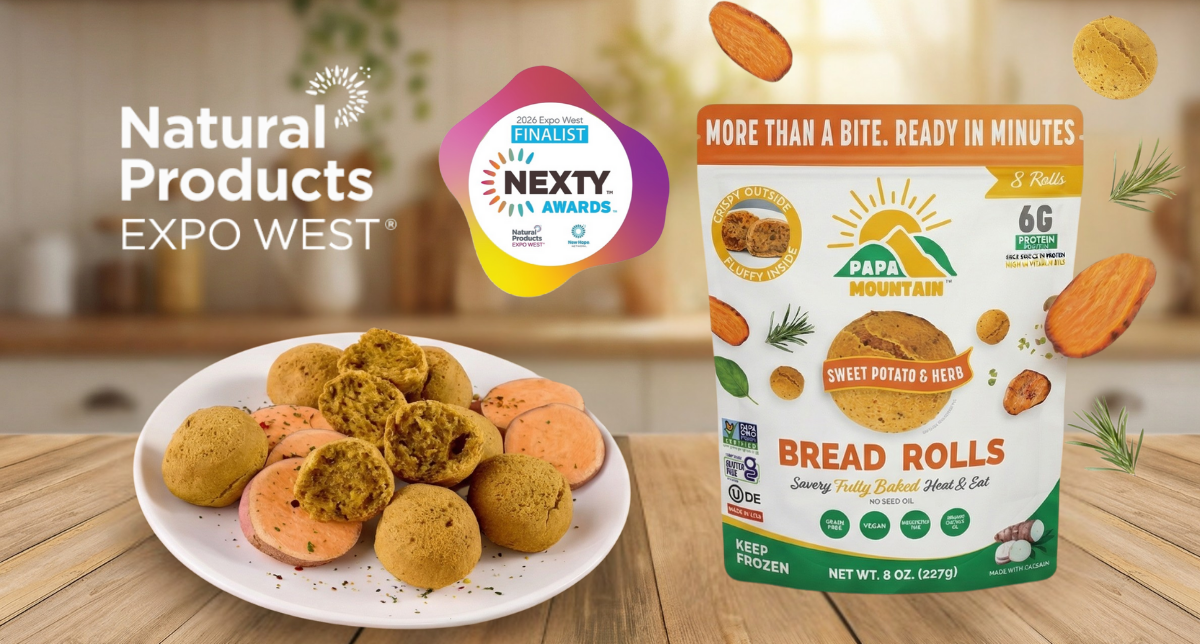 NEXTY Award Finalist: How Papa Mountain's Sweet Potato Rolls Are Transforming Frozen Food