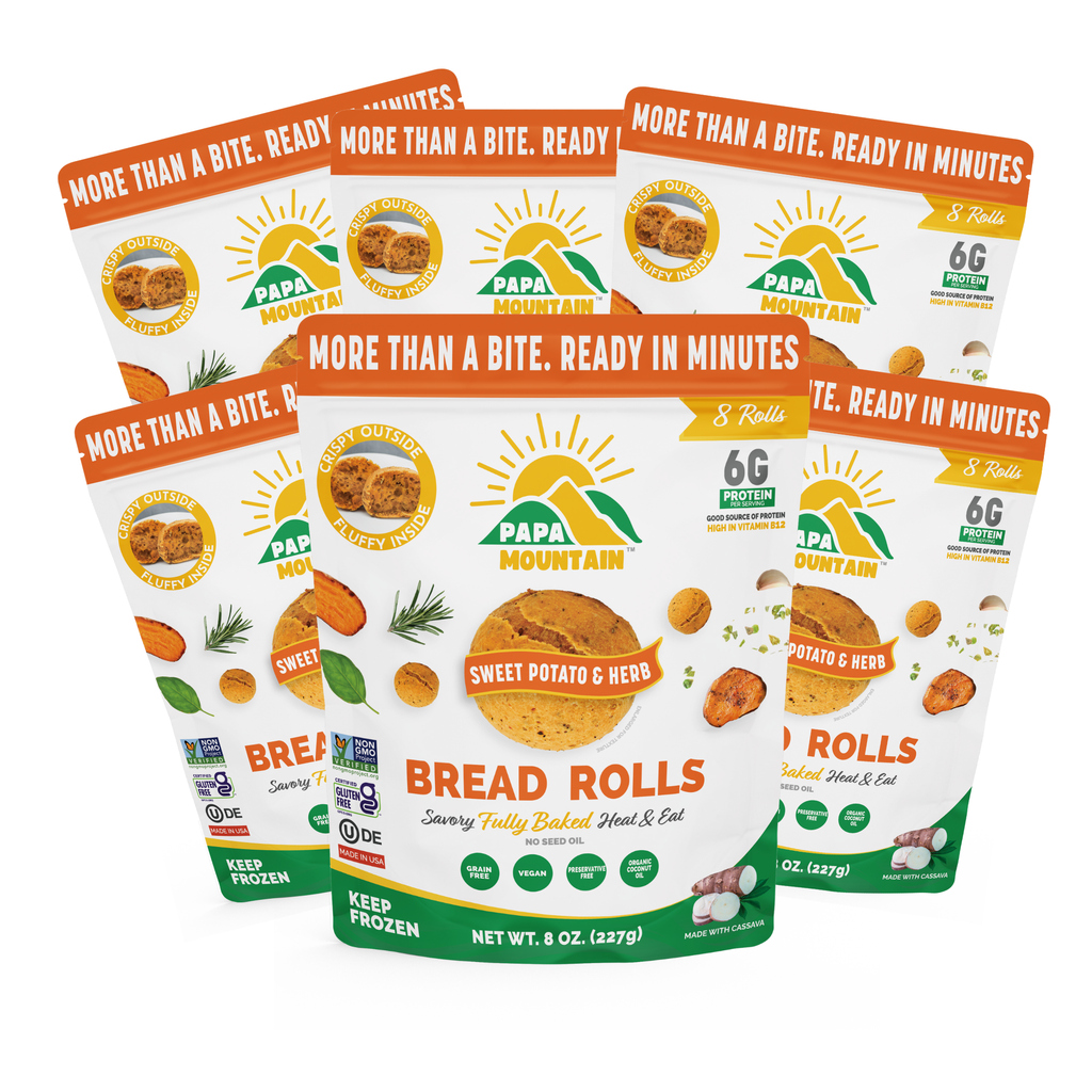 Sweet Potato and Herb Bread Rolls (8 oz) - 6 bags
